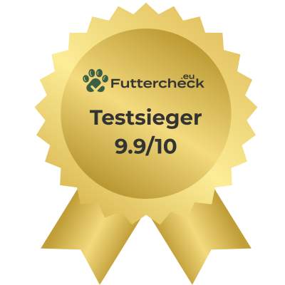 Testsieger-Badge für ANIfit im großen Katzenfutter-Vergleich